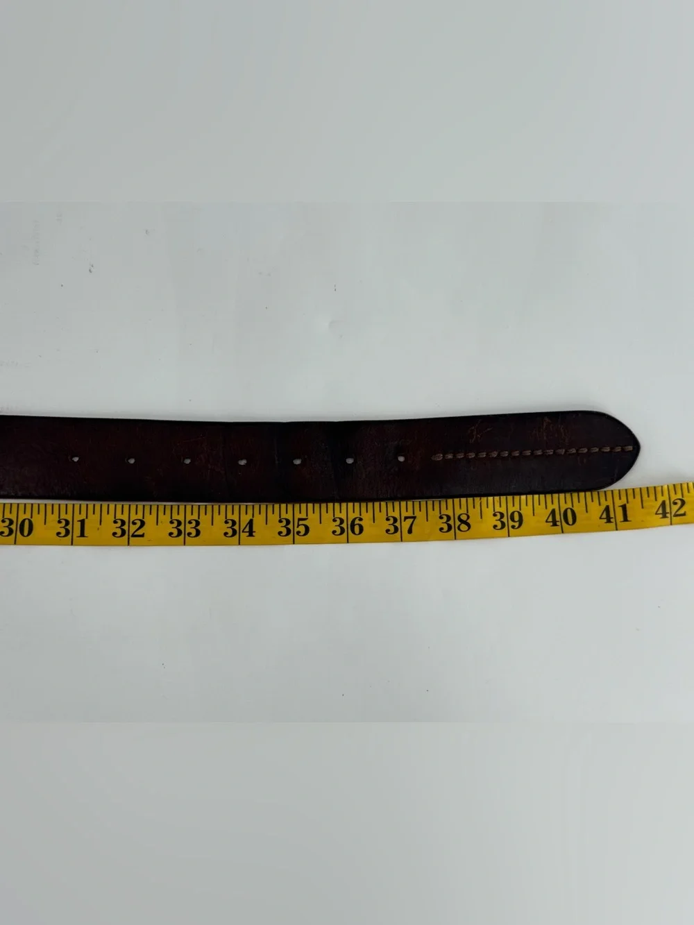 Abercrombie & Fitch Vintage Brown Leather Belt 34